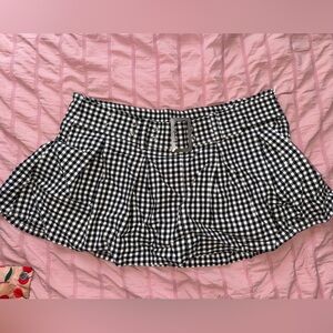 Windsor Black and White Checkered Skort